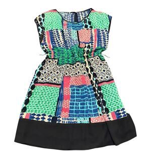 DKNY Women’s dress, multicolor patterned, elastic waist, Size XL